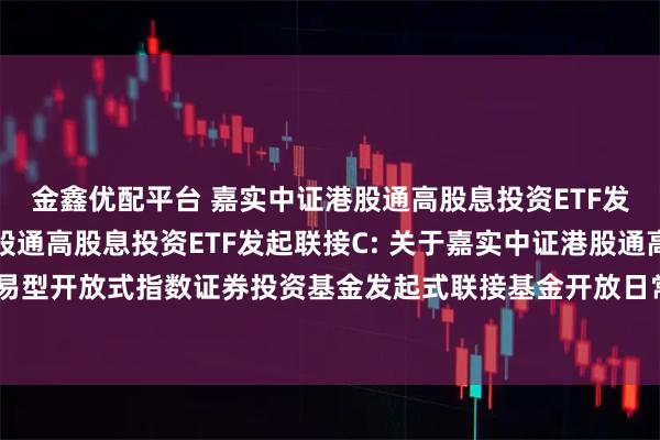 金鑫优配平台 嘉实中证港股通高股息投资ETF发起联接A,嘉实中证港股通高股息投资ETF发起联接C: 关于嘉实中证港股通高股息投资交易型开放式指数证券投资基金发起式联接基金开放日常申购、赎回及定期定额投资业务的公告