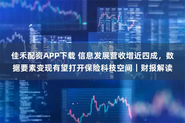 佳禾配资APP下载 信息发展营收增近四成，数据要素变现有望打开保险科技空间｜财报解读